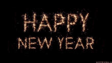 Happy New Years Eve Sparkling Greeting GIF