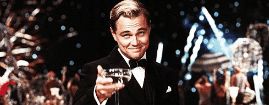 Happy New Years Leonardo Dicaprio GIF