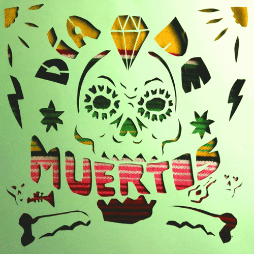 Happy November 1St Cloth With Skeleton Head GIF