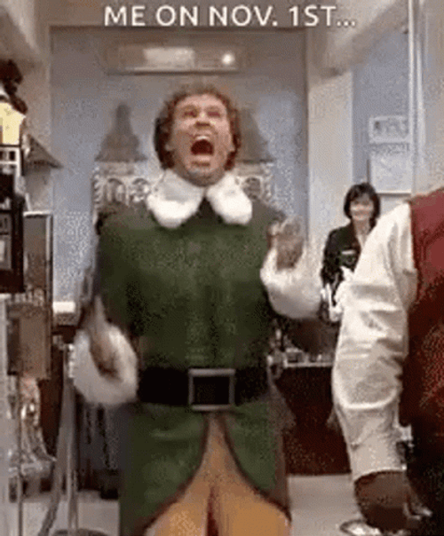 Happy November 1St Elf Buddy Hobbs GIF