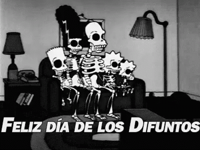 Happy November 1St The Simpsons Skeletons GIF
