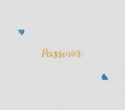 Happy Passover Star Of David Flowers GIF
