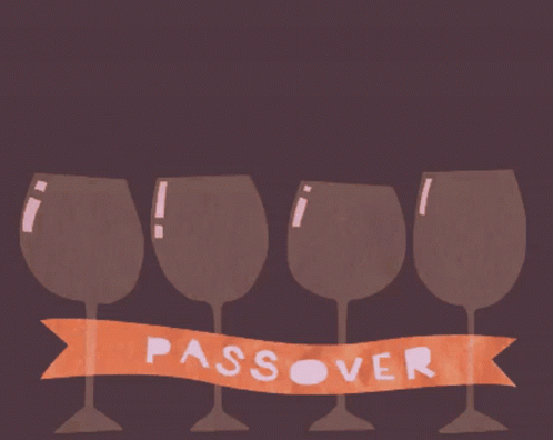 Happy Passover Wine Glass Pour GIF