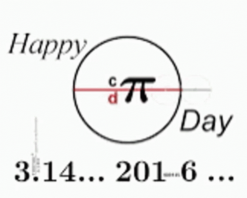 Happy Pi Day Circle Animation GIF