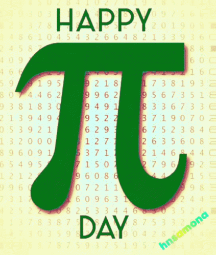 Happy Pi Day Colorful Pi Symbol GIF