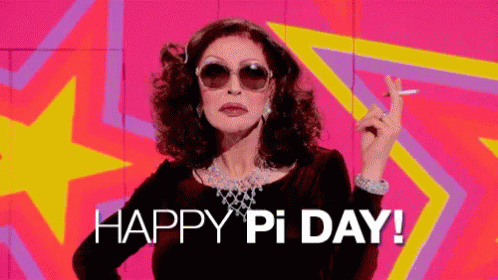 Happy Pi Day Pie On Woman Face GIF