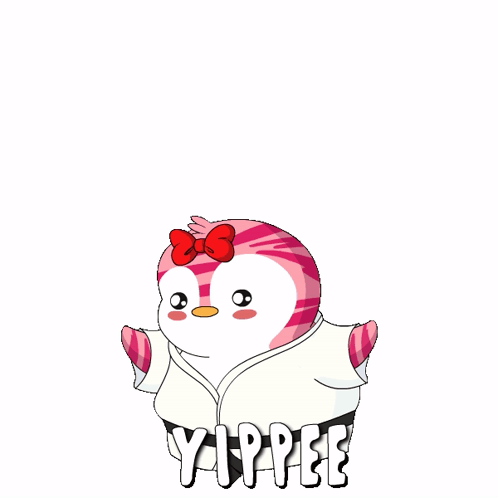 Happy Pink Bird Yipee GIF