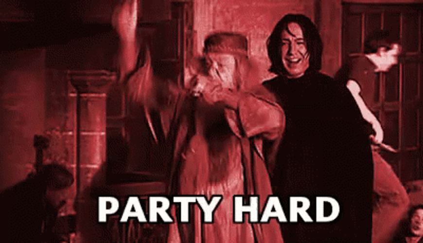 Happy Potter Dancing Professors Party Hard GIF