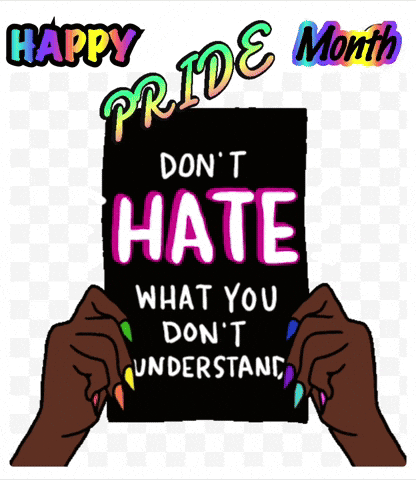 Happy Pride Month Don't Hate What You Don't Understand Poster