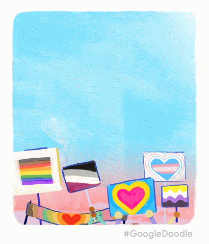 Happy Pride Month Google Doodle Poster