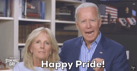 Happy Pride Month Joe Biden GIF