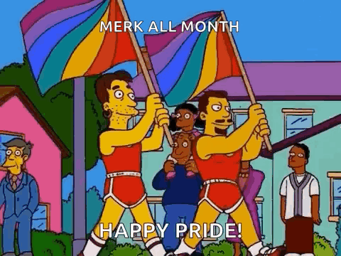 Happy Pride Month Parade Simpsons GIF