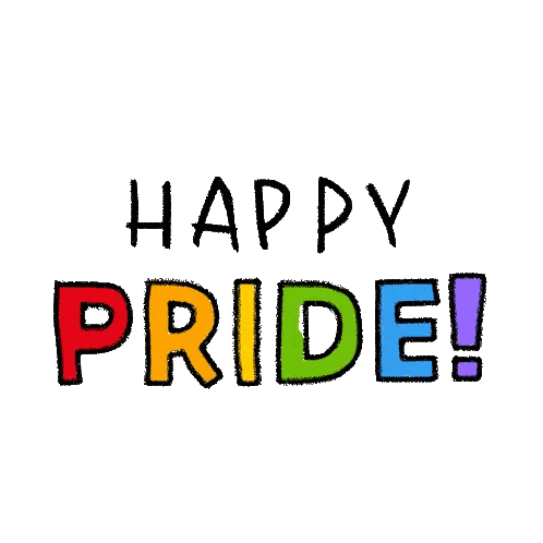 Happy Pride Sign With Pink Heart
