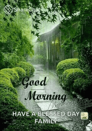 Happy Rainy Blessed Monday GIF