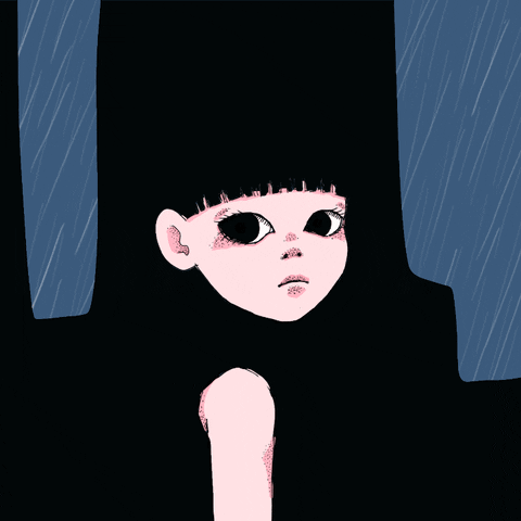 Happy Rainy Monday Black Girl GIF