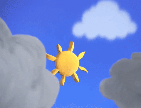 Happy Rainy Monday Cloudy Sky GIF