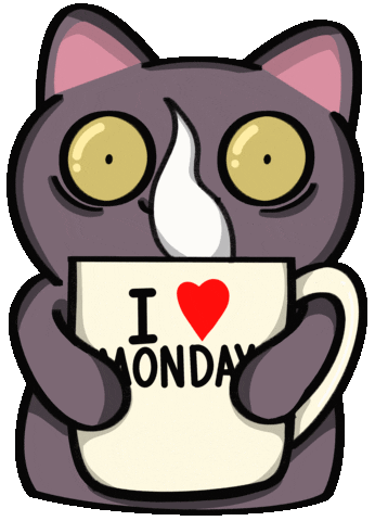 Happy Rainy Monday Hot Coffee GIF