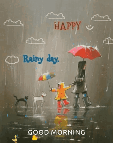 Happy Rainy Monday Morning GIF
