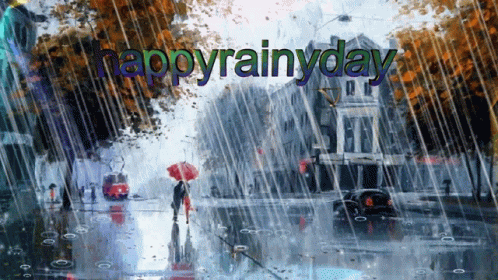 Happy Rainy Monday People GIF