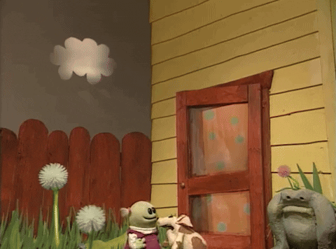 Happy Rainy Monday Scary Thunder GIF