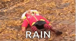 Happy Rainy Sunday Lying On The Pavement GIF