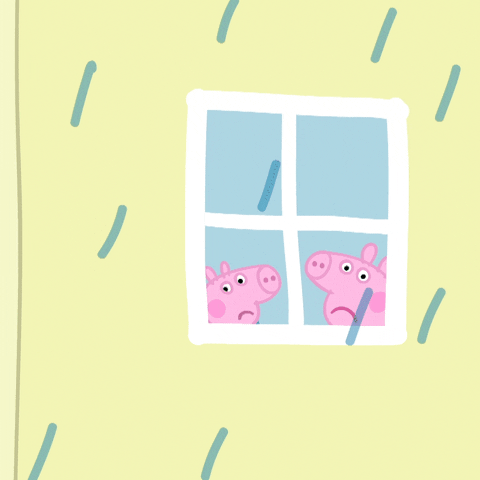 Happy Rainy Sunday Peppa Pig GIF