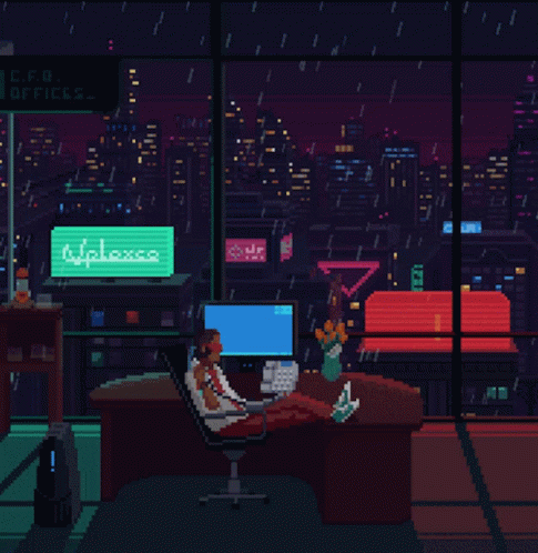 Happy Rainy Sunday Red Strings Club GIF