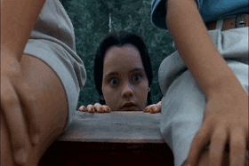 Happy Rainy Wednesday Addams GIF