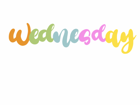 Happy Rainy Wednesday Color Change GIF