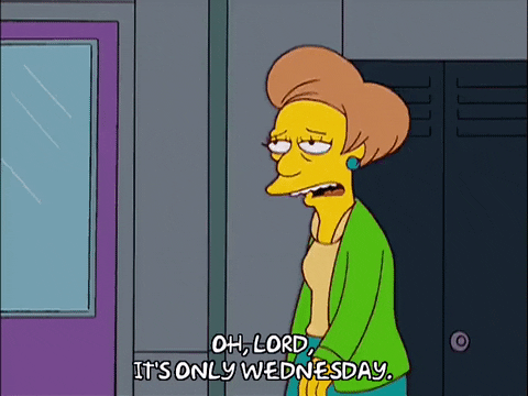 Happy Rainy Wednesday The Simpsons GIF