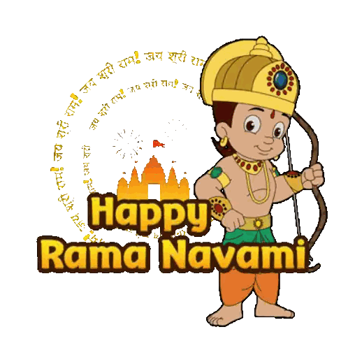Happy Rama Navami Cartoon