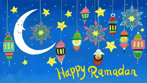 Happy Ramadan Mubarak Cute Greeting Animation GIF