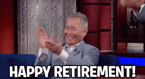 Happy Retirement Clap GIF