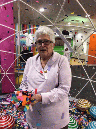 Happy Retirement Grandma Confetti GIF