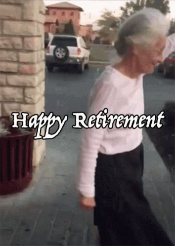 Happy Retirement Granny Swag GIF