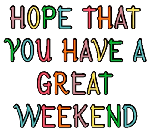 Happy Saturday Happy Weekend Blue Background GIF