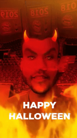 Happy Scary Halloween Devil GIF