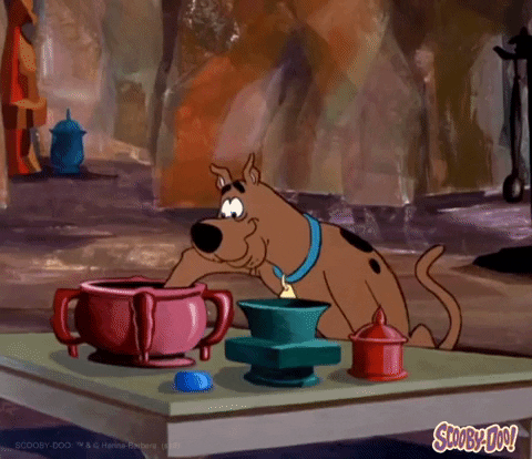 Happy Scooby Doo Chomping On Bone GIF