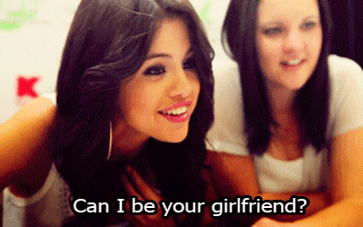 Happy Selena Gomez Can I Be Your Girlfriend GIF