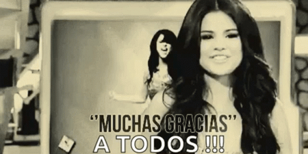Happy Selena Gomez Muchas Gracias GIF