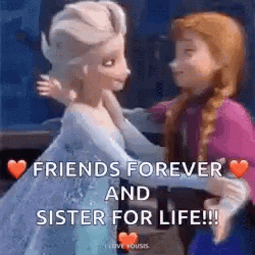 Happy Sister Day Elsa And Anna GIF