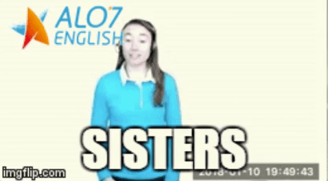Happy Sisters Day Alo7 English GIF
