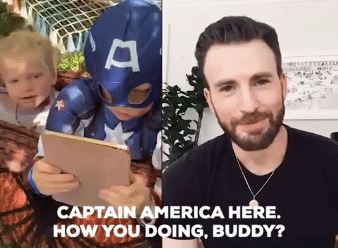 Happy Sisters Day Captain America GIF