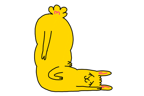 Happy Slap Sticker Letter L GIF