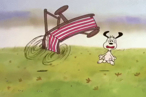 Happy Snoopy Laughing After Chased On Birthday GIF