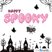 Happy Spooky Boo Halloween Sticker GIF