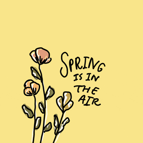 Happy Spring Animated Message GIF