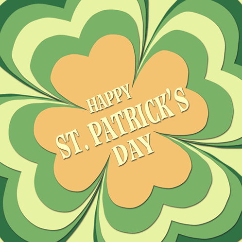 Happy St. Patrick's Day Card With Clover