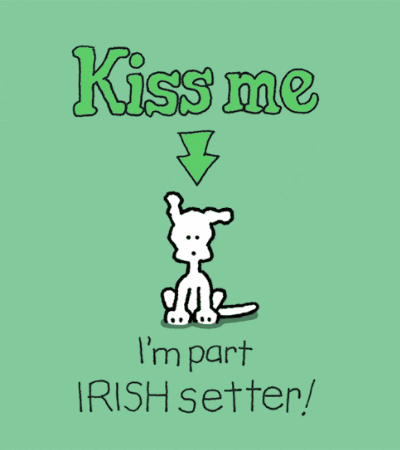 Happy St Patrick's Day Chippy the Dog
