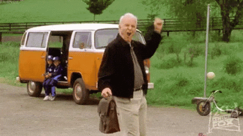 Happy Steve Martin Camper GIF